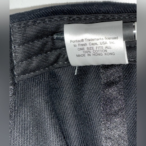 Super Sport Pontiac Racing OS Embroidered Black Hat 100% Cotton Adjustable New - Picture 4 of 4